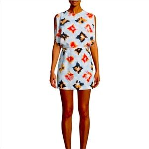 Opening Ceremony Bursting Diamond Silk Open Back Dress